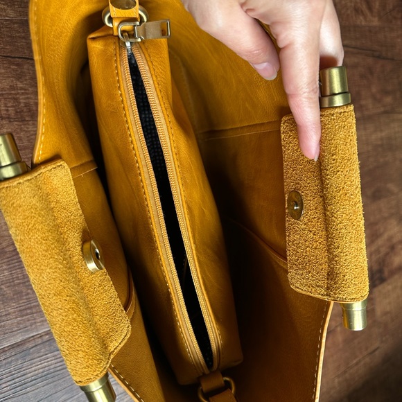 Altar'd State Mustard Yellow Tote Bag - Picture 2 of 5